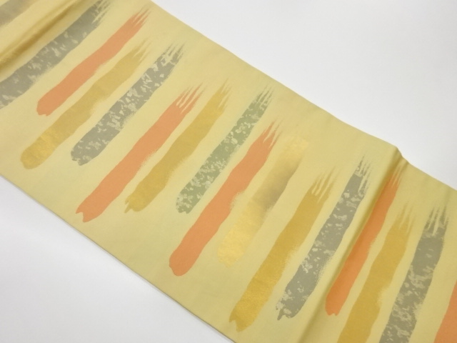 リサイクル　変わり横段模様織出し名古屋帯